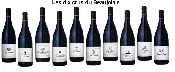 10 crus beaujolais